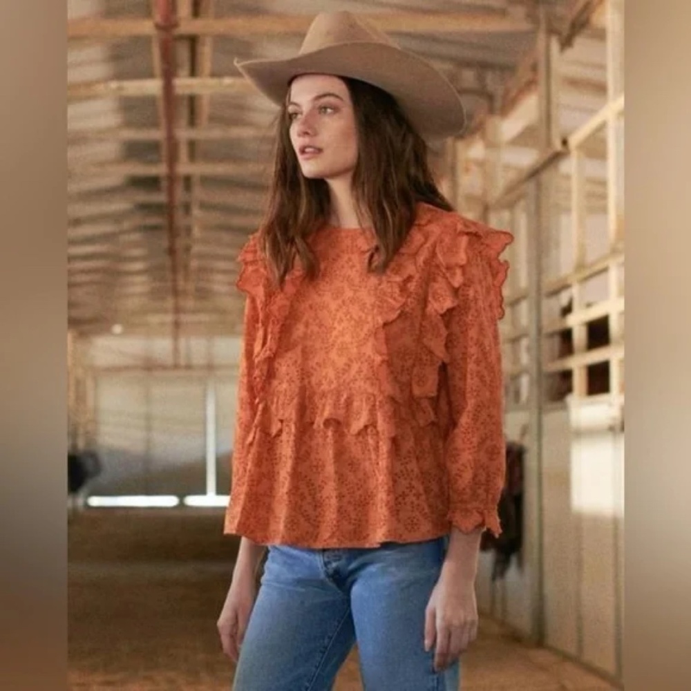 The Great Eyelet Flutter Top Size 0 - image 1